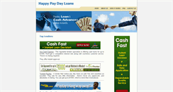 Desktop Screenshot of happypaydayloans.com